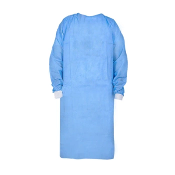 Fartuch sterylny L z mankietem, wiązany na troki (włóknina SMS 35g) 1szt