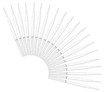 Mikroszczoteczki do Laminacji Brwi Białe 20szt.