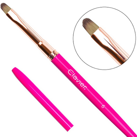 Pędzelek do żelu MAGENTA Clavier, 6mm nr. 04