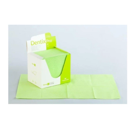 Serweta dentystyczna 33cm x 48cm limonkowa podfoliowana 54g DentixPro 480szt