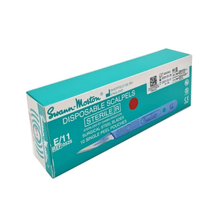 Skalpel chirurgiczny Sabre E11 sterylny 10szt stal nierdzewna Swann-Morton