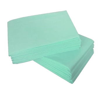 Prześcieradło jednorazowe 80cm x 160cm zielone włókninowe 15g 20szt