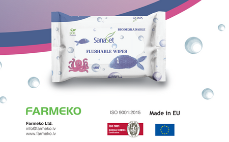Chusteczki do higieny osobistej SanaSet Flushable Wipes