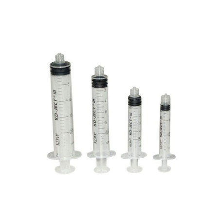 Strzykawka 5ml luer lock trzyczęściowa KD-JECT III 100szt