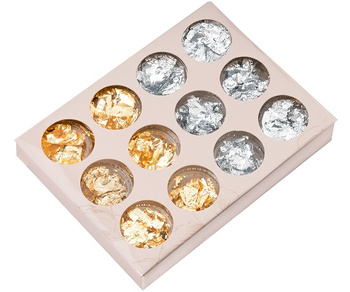 Folia Płatki do Zdobień Paznokci - Złota - 03