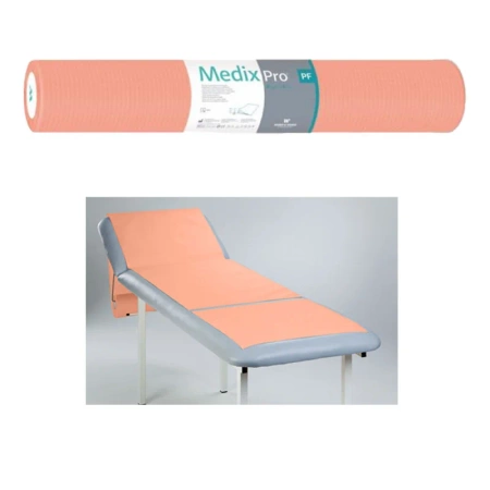 Podkład higieniczny na rolce 70cm x 50cm morelowy podfoliowany 54g MedixPro 480szt