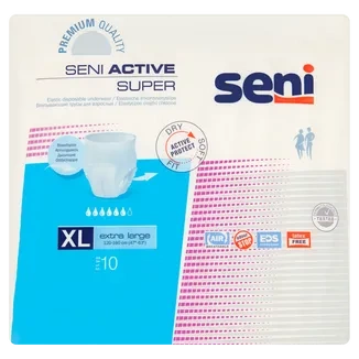 Majtki chłonne zakładane jak bielizna Seni Active Super 10szt XL