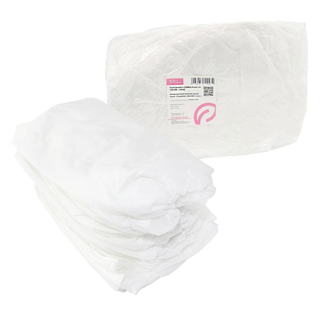 Prześcieradło jednorazowe z gumką 100cm x 220cm białe włóknina 15g 10szt