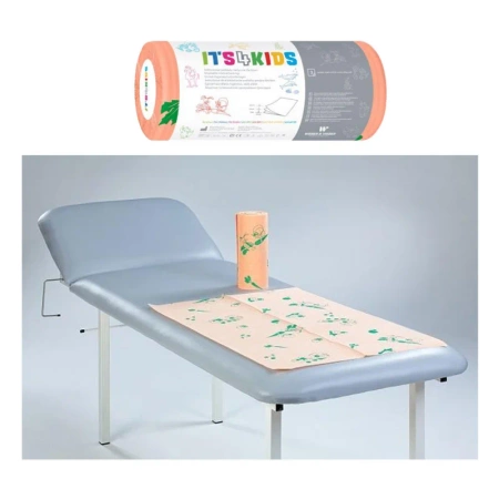 Podkład dla dzieci na rolce 50cm x 80cm morelowy podfoliowany 54g Its4kids 225szt