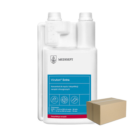 Koncentrat do mycia i dezynfekcji narzędzi chirurgicznych Viruton Extra 1l 12szt