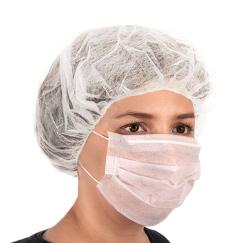 Czepek jednorazowy biały beret flizelina 12g 100szt