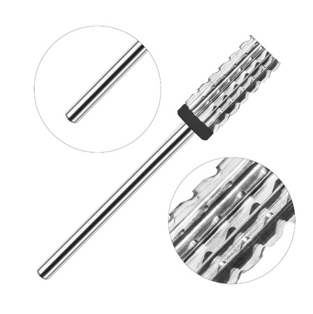 Frez Karbidowy z Węglika Spiekanego, walec 3/32 Large Barrel (XC)-czarny (bardzo mocny)