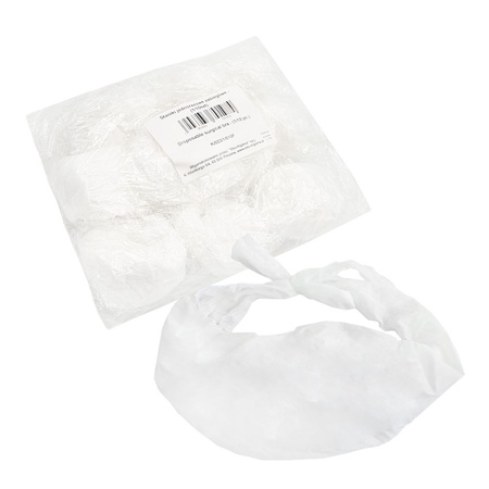 Stanik jednorazowy biustonosz zabiegowy biały włóknina nieprześwitujący 10szt