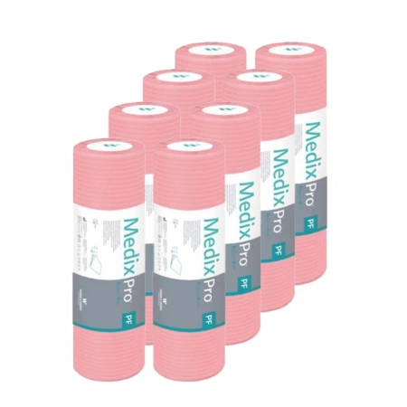 Podkład higieniczny na rolce 38cm x 50cm różowy podfoliowany 54g MedixPro 640szt