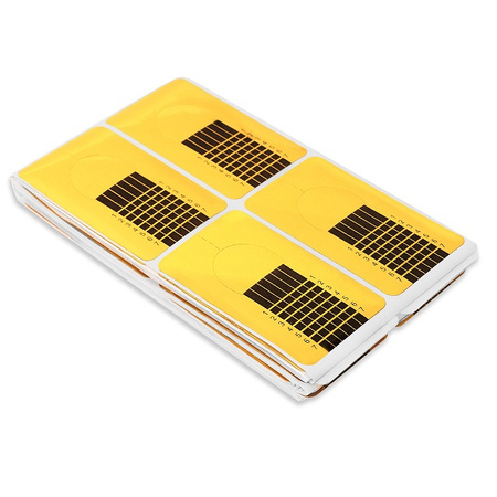 Szablony do przedłużania paznokci 500szt. - złoto-czarne