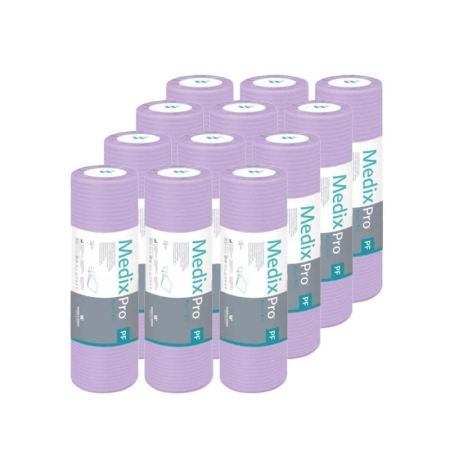 Podkład higieniczny na rolce 33cm x 50cm fioletowy podfoliowany 54g MedixPro 600szt