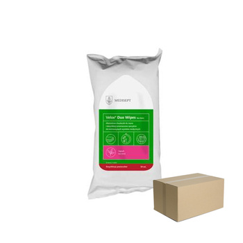 Alkoholowe chusteczki do szybkiej dezynfekcji i mycia Velox Duo Wipes Tea Tonic  flow pack 50szt x 15op