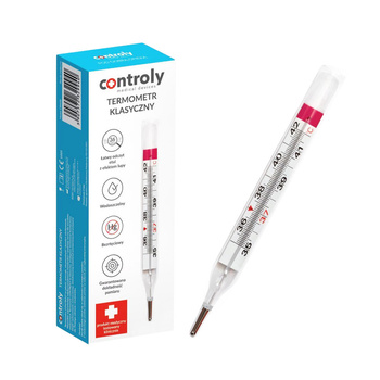 Termometr klasyczny bezrtęciowy szklany 1szt