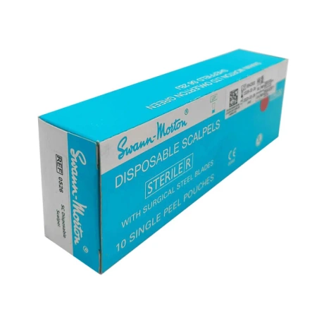 Skalpel chirurgiczny Stitch cutter sterylny do usuwania szwów 10szt stal nierdzewna Swann-Morton