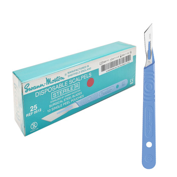 Skalpel chirurgiczny 25 sterylny 10szt stal nierdzewna Swann-Morton