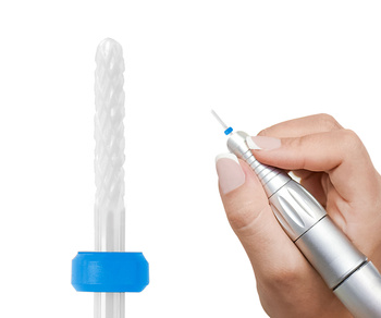 Frez ceramiczny szczelinowy 3/32″ M - mały płomień, średni (kolor niebieski)