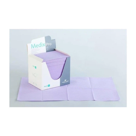 Podkład higieniczny 33cm x 48cm fioletowy podfoliowany 54g MedixPro 480szt