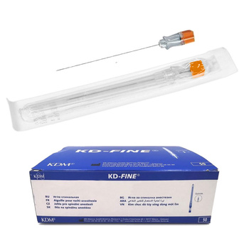 Igły do punkcji lędźwiowej 88mm x 0,5mm 25G KDM KD-Fine Spinal 50szt
