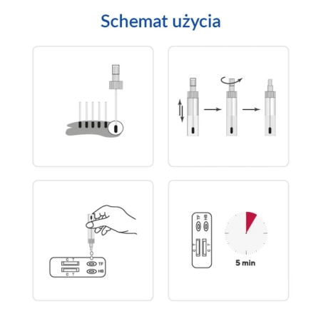 Krew utajona w kale FOB test combo (hemoglobina i transferyna) 1szt