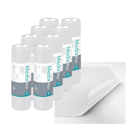 Podkład higieniczny na rolce 38cm x 50cm biały podfoliowany 54g MedixPro 640szt