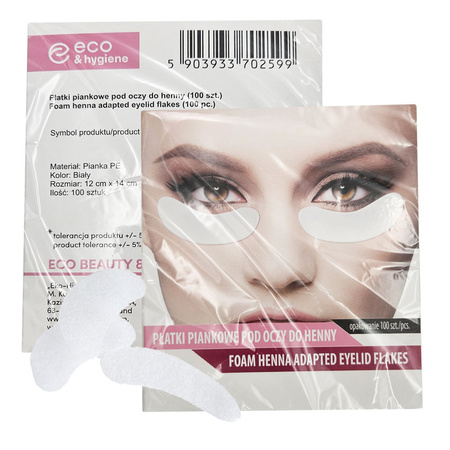 Płatki pod oczy do henny z pianki 100szt