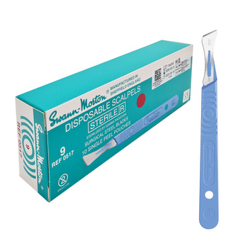 Skalpel chirurgiczny 9 sterylny 10szt stal nierdzewna Swann-Morton