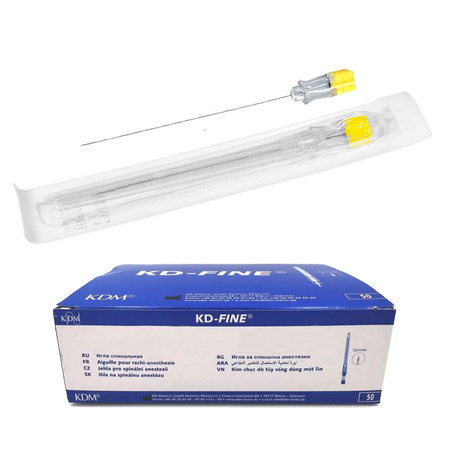 Igły do punkcji lędźwiowej 88mm x 0,9mm 20G KDM KD-Fine Spinal 50szt