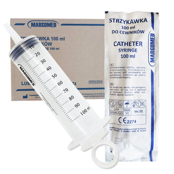 Strzykawka cewnikowa 100ml Margomed 45szt