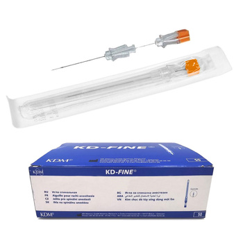 Igły do punkcji lędźwiowej z prowadnicą 88mm x 0,5mm 25G KDM KD-Fine Spinal 50szt
