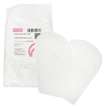 Rękawice do parafiny włókninowe rękawiczki parafinowe białe 1 para (2szt)