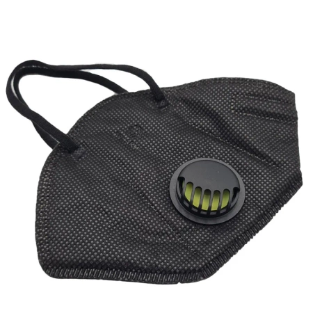 Maska ochronna FFP3 z zaworem oddechowym 5-warstw czarna 10 szt x 24op