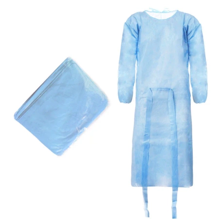 Fartuch jednorazowy niebieski XXL z gumką (flizelina 24g) 100szt