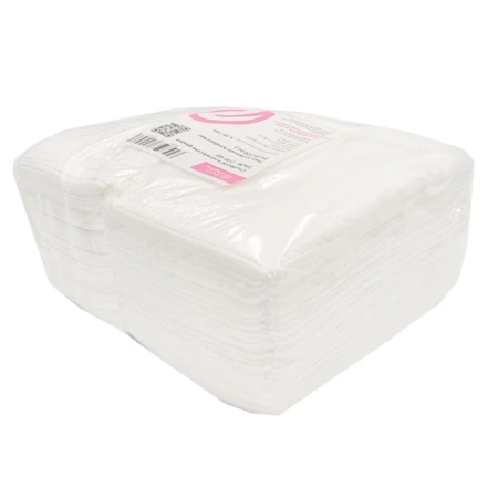 Chusteczki kosmetyczne z włókniny gładkie białe 25cm x 38cm 100 szt