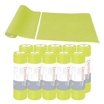 Serweta dentystyczna na rolce 33cm x 48cm limonkowa podfoliowana 54g DentixPro 400szt