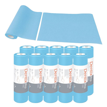 Serweta dentystyczna na rolce 33cm x 48cm niebieska podfoliowana 54g DentixPro 400szt