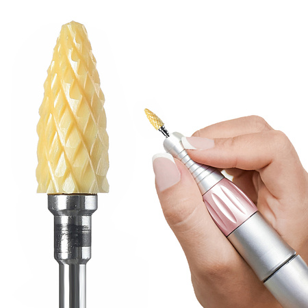 Frez żółty ceramiczny TRICH CYLINDER XC bardzo mocny (czarny)