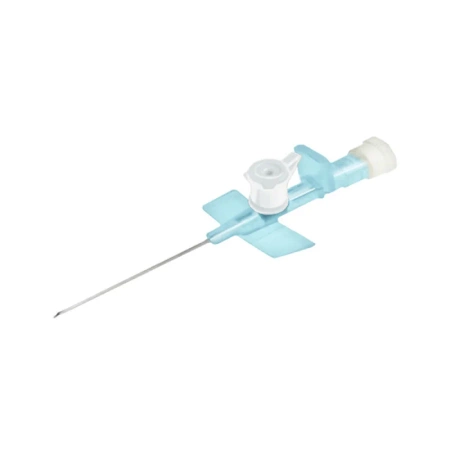 Wenflon bezpieczny biały 17G 1,5mm x 45mm kaniula dożylna z samozamykającym się korkiem KD-Fix Safety 50szt