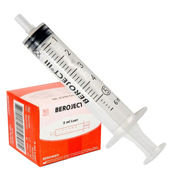 Strzykawka 5ml luer trzyczęściowa Beroject III 100 szt