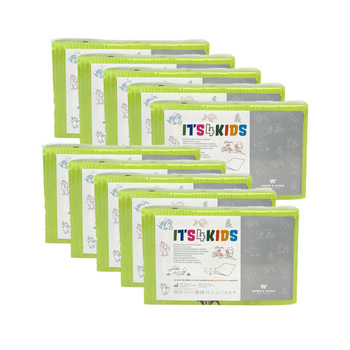 Podkład na przewijak dla niemowląt 50cm x 60cm limonkowy podfoliowany 54g Its4kids 400szt
