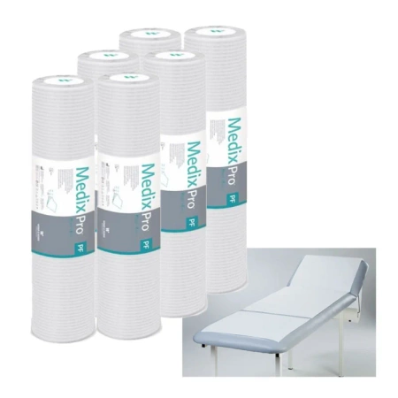 Podkład higieniczny na rolce 50cm x 50cm biały podfoliowany 54g MedixPro 480szt