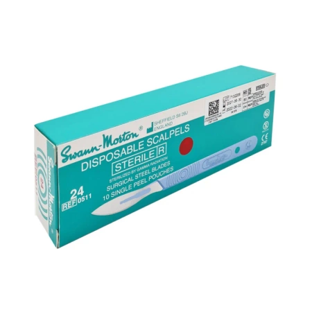 Skalpel chirurgiczny 24 sterylny 10szt stal nierdzewna Swann-Morton
