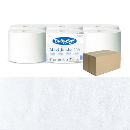 Papier toaletowany jumbo długi 200m gładki do centralnego dozowania typu smart-one 2warstwy 36 rolek