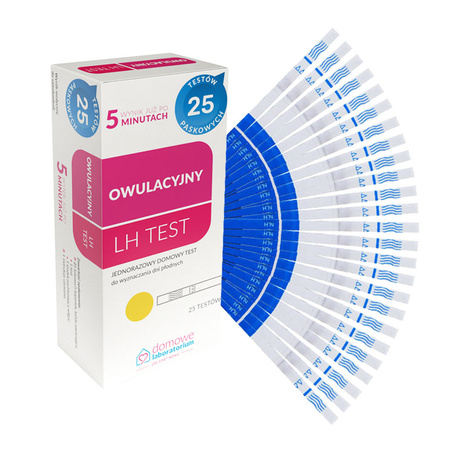 Domowy test owulacyjny LH 1opakowanie (25szt)