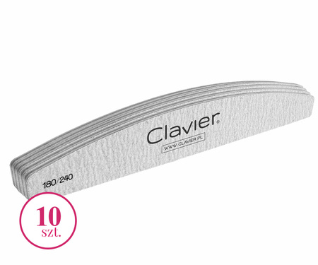 Pilnik do paznokci - manicure Łódka Zebra (10SZT)-180/240