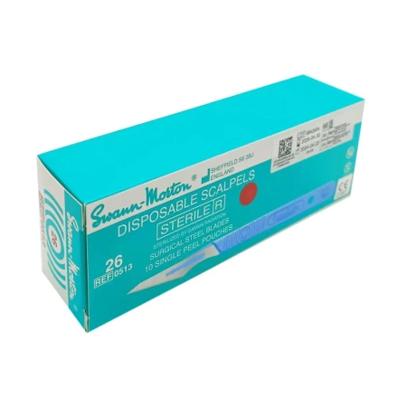 Skalpel chirurgiczny 26 sterylny 10szt stal nierdzewna Swann-Morton